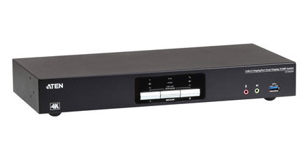 Aten CS1942DP 4K Dual Monitor DisplayPort 2 Computer KVM Switch