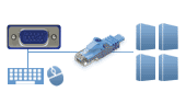 Cat5/5e/6 VGA KVM Switches