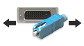 DVI Via Fiber Video Extenders