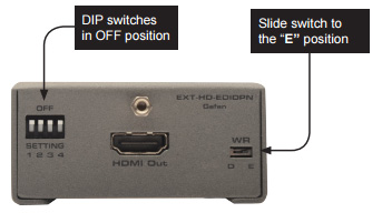 Gefen EXT-HD-EDIDPN Setup Local EDID Diagram