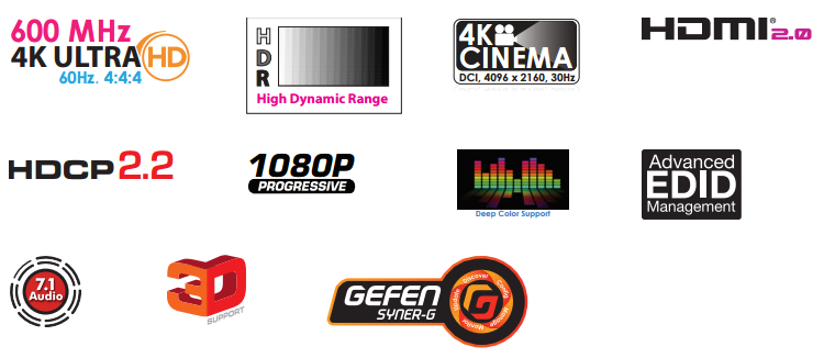 Gefen EXT-UHD600-12 Features