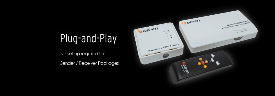 Gefen EXT-WHD-1080P-LR Application - Plug and Play, no set-up required