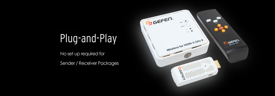 Gefen EXT-WHD-1080P-SR Application - Plug and Play, no set-up required