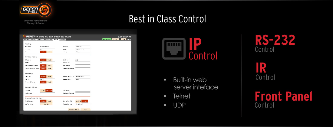 Gefen EXT-UHD600-41 IP Control