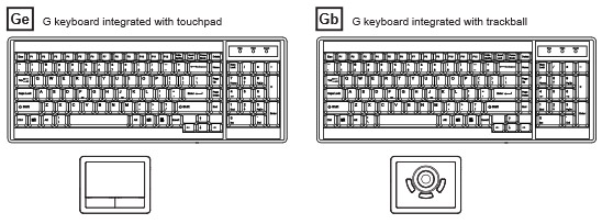 H117 standard keyboard