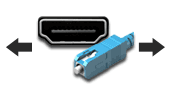 HDMI Via Fiber Video Extenders