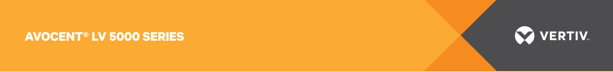 Avocent LV 5000 Banner