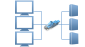 Video Matrix Switches over CAT5/6/7