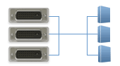 Matrix DVI KVM Switch