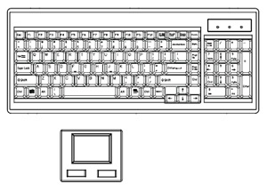 "Ne" style keyboard included with D117-MUIP1624e
