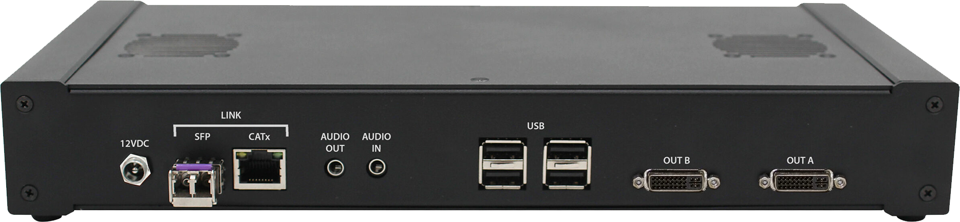 SmartAVI P2P-KVR302 Back Ports