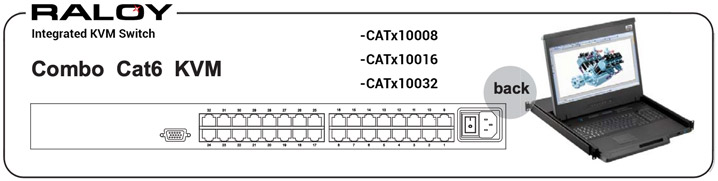 RF117HD Integrated Cat6 Combo KVM