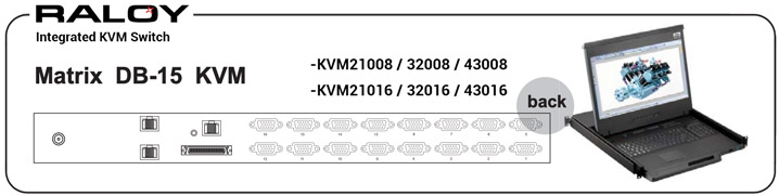 RD119 Integrated DB-15 VGA Combo KVM with 2 Consoles