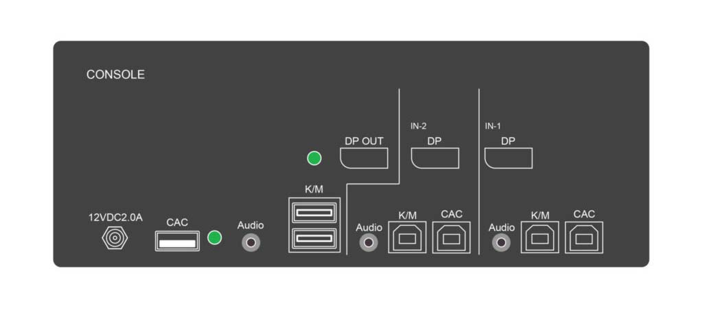 Rear view of the SDPN-2S-P