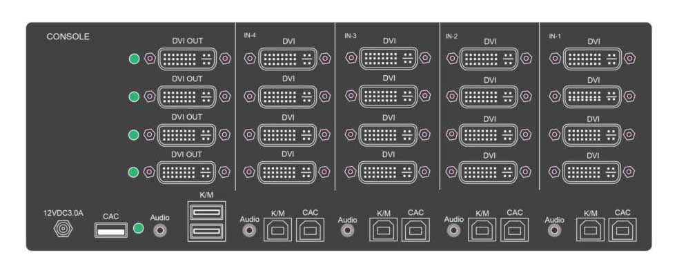 Rear view of the SDVN-4Q-P