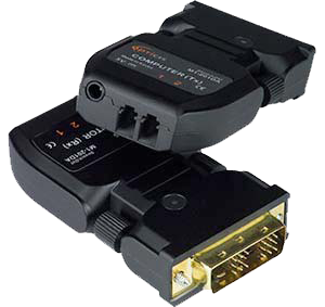 NTI ST-2FODVIDD-LC DVI-D Fiber Video Extender (1,640Ft) - 4K UHD Resolution - Small form factor