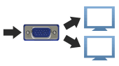 VGA & Composite Video Splitters