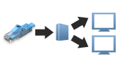 CAT5 Video Splitters