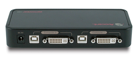 Avocent 2-port USB DVI KVM Switch Back