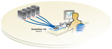 Avocent SwitchView 4SV130BND1-001 Application Diagram