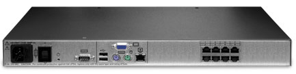Avocent AutoView AV1415 KVM Switch Backside