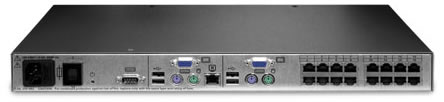 Avocent AutoView 16-Port KVM Switch Backside