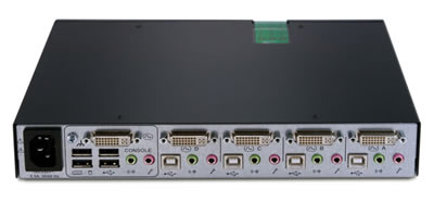 Avocent SwitchView SC440 Secure KVM Switch Back View
