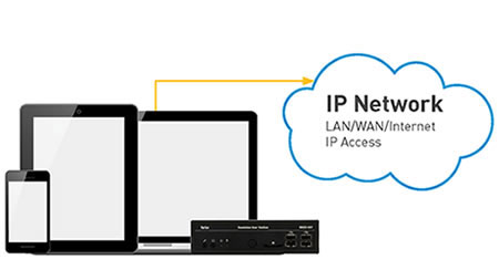 Raritan DKX4-101 IP KVM Access Diagram