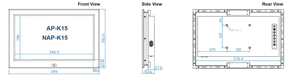 Austin Hughes UltraView AP-K15 & NAP-K15 Layout