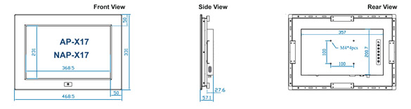 Austin Hughes UltraView AP-X17 & NAP-X17 Layout