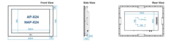 Austin Hughes UltraView AP-X24 & NAP-X24 Layout