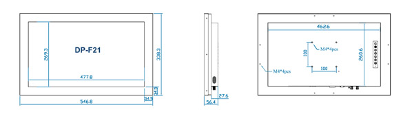 Austin Hughes UltraView DP-F21 Layout