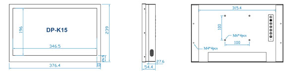 Austin Hughes UltraView DP-K15 Layout