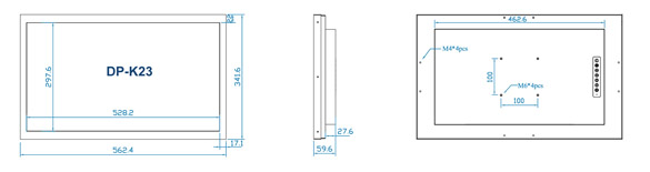 Austin Hughes UltraView DP-K23 Layout