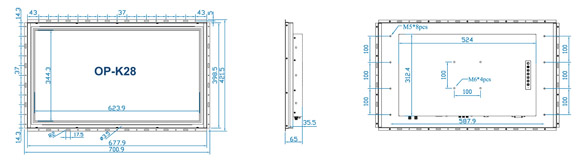 Austin Hughes UltraView OP-K28 Layout