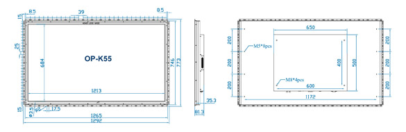 Austin Hughes UltraView OP-K55 Layout