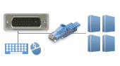 Cat5/5e/6 DVI KVM Switches