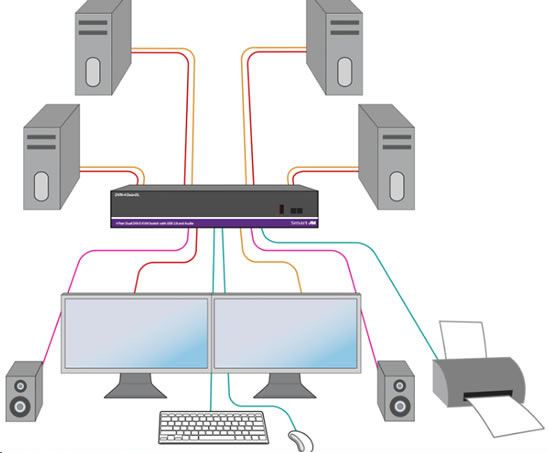 SmartAVI DVN-4Duo-DLS Application Diagram