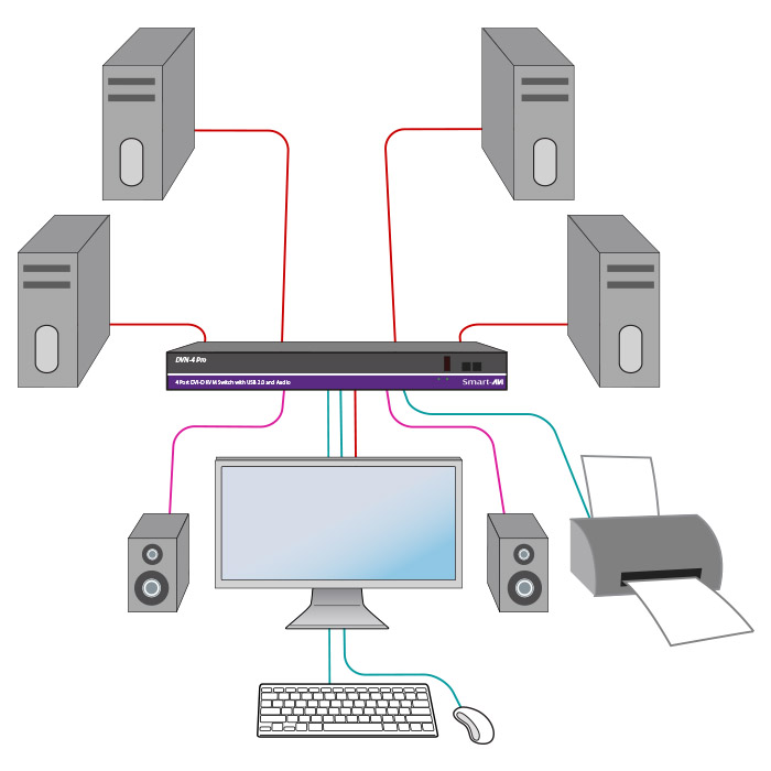 SmartAVI DVN-4ProS Diagram