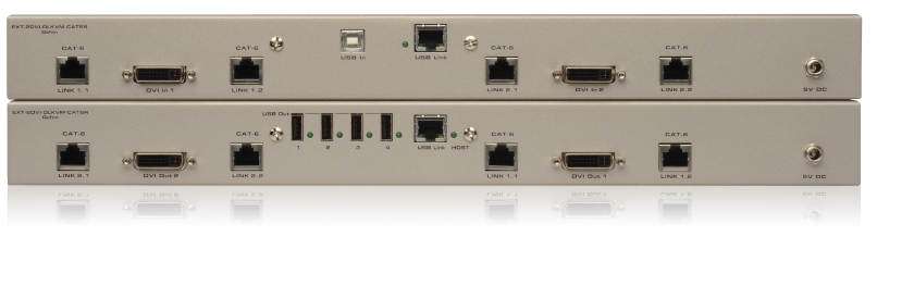 Gefen EXT-2DVI-DLKVM-CAT6 Back View
