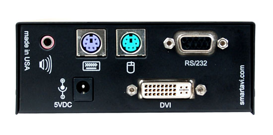 SmartAVI DVI-D, Stereo Audio, PS2, RS232, Multimode Fiber Transmitter