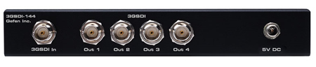Gefen 1:4 3G-SDI Distribution Amplifier Back View