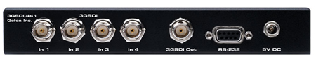 Gefen 4x1 3G-SDI Switcher Back View