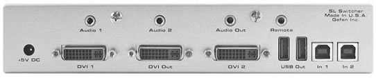 Gefen SL Switcher EXT-DVI-241SL Rearview