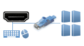 Cat5/5e/6 HDMI KVM Switches