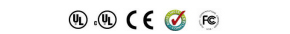 UL/cUL Listed / FCC Part 15 Class B / CAN/CSA C22.2 No. 60950-1-07
