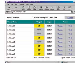 Dataprobe ip415 & ip815 Remote Reboot Screen Shot