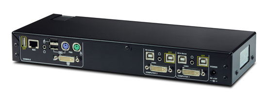 SmartAVI K202E-SH 2-Port DVI-I Secure KVM Switch
