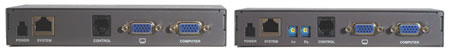 Minicom by Tripplite Smart KVM Extender USB Receiver & Transmitter Back Views