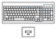 SUN Keyboard with Trackball Mouse
